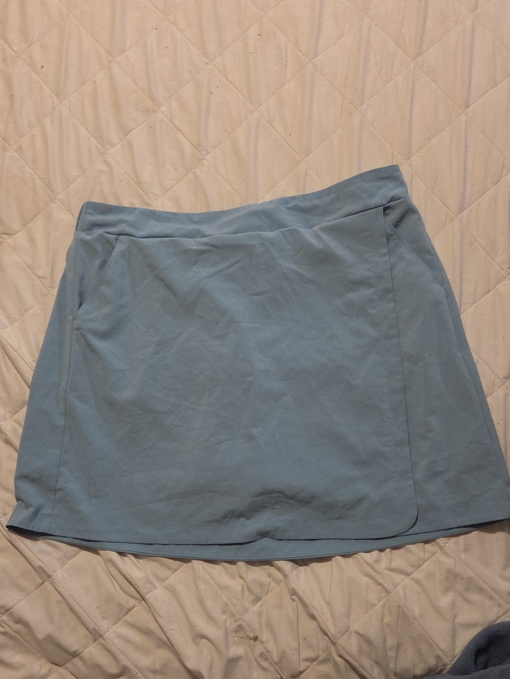 croft & barrow Light Blue Mini Skort, XL